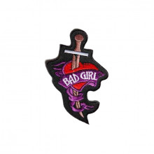 Nášivka Bad Girl 9 x 6 cm 