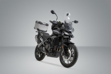 Triumph Tiger 900 (20-) - Sada horního nosiče s kufrem TRAX Adventure Stříbrný kufr