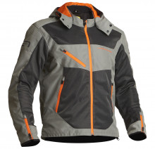 Lindstrands Rexbo Grey/orange - pánská textilní motocyklová bunda 
