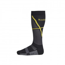 Podkolenky Lindstrands Cool Sock Black/Yellow 