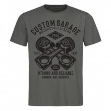 Pánské tričko Custom Garage šedé 