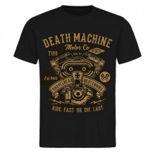 Pánské tričko Death Machine Shovelhead černé 