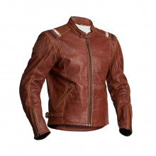 Halvarssons SKALLTORP COGNAC, kožená motocyklová bunda 