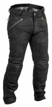 Halvarssons SANDTORP pants - kožené motocyklové kalhoty černé