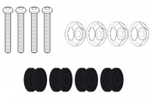 Yamaha N-MAX 125/155 (21-) - montážní sada D2153KIT k plexisklu Givi 2153DT 