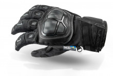 Lindstrands SVEG voděodolné motocyklové rukavice, černé 