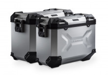 Honda X-ADV 750 (20-) - sada bočních kufrů TRAX Adventure 45/37 l. s nosiči Stříbrné kufry 