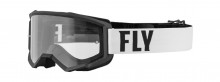 Brýle Focus, Fly Racing - USA (bílá/černá, čiré plexi) 