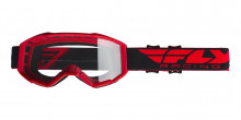 Brýle Focus, Fly Racing - USA (červená, čiré plexi bez pinů) 