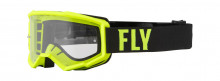 Brýle Focus, Fly Racing - USA (hi-vis/černá, čiré plexi) 