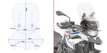 Givi AF5127B čiré plexi Airwlow - BMW F 750 GS (18-) 