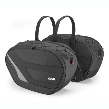 Givi EASY10 boční brašny černé, rozšiřitelné, objem 27-35 l 