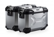 Honda CRF 1000 L Africa Twin (15-17) - sada bočních kufrů TRAX Adventure 45/37 l. s nosiči Stříbrné kufry