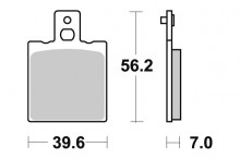 Brzdové destičky SBS 519HF 