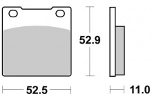 Brzdové destičky SBS 526HF 