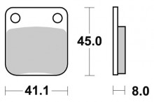 Brzdové destičky SBS 536HF 