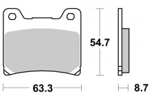 Brzdové destičky SBS 555HF 