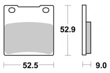 Brzdové destičky SBS 556HF 