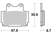 Brzdové destičky SBS 570HS 