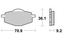 Brzdové destičky SBS 575LS 