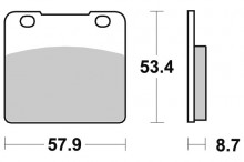 Brzdové destičky SBS 577LS 