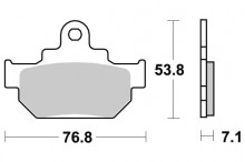 Brzdové destičky SBS 581HF 