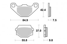 Brzdové destičky SBS 586LS 