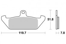 Brzdové destičky SBS 594HF 