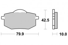 Brzdové destičky SBS 616HF 