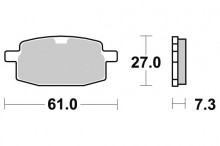 Brzdové destičky SBS 619HF 