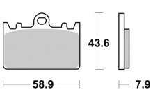 Brzdové destičky SBS 666HS 