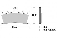 Brzdové destičky SBS 686HS 