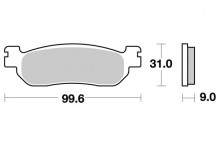 Brzdové destičky SBS 728LS 