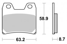 Brzdové destičky SBS 770LS 