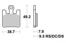 Brzdové destičky SBS 788HS 