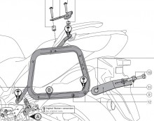 Honda CBF 1000 (06-) - boční nosič EVO SW-Motech 