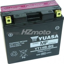 Yuasa YT14B-BS 12V 12 Ah motobaterie , kyselina v příbalu
