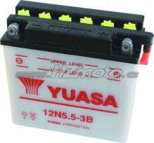 Motobaterie Yuasa 12N5.5-3B 12V 5,5Ah 