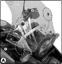 BMW R 1200 GS (04-12) Givi montážní sada pro plexi 330DT 