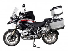 BMW R 1200 GS / Adventure (04-12) - kompletní sada kufrů, nosič, adaptéry - stříbrné 