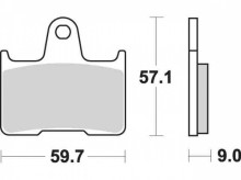 Brzdové destičky SBS 765LS 