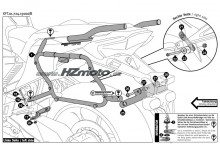 Honda VFR 1200 (10-) - boční nosič SW-Motech pro kufr GiviV35 