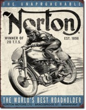 Norton - Winner - plechová cedule, 40x32 cm